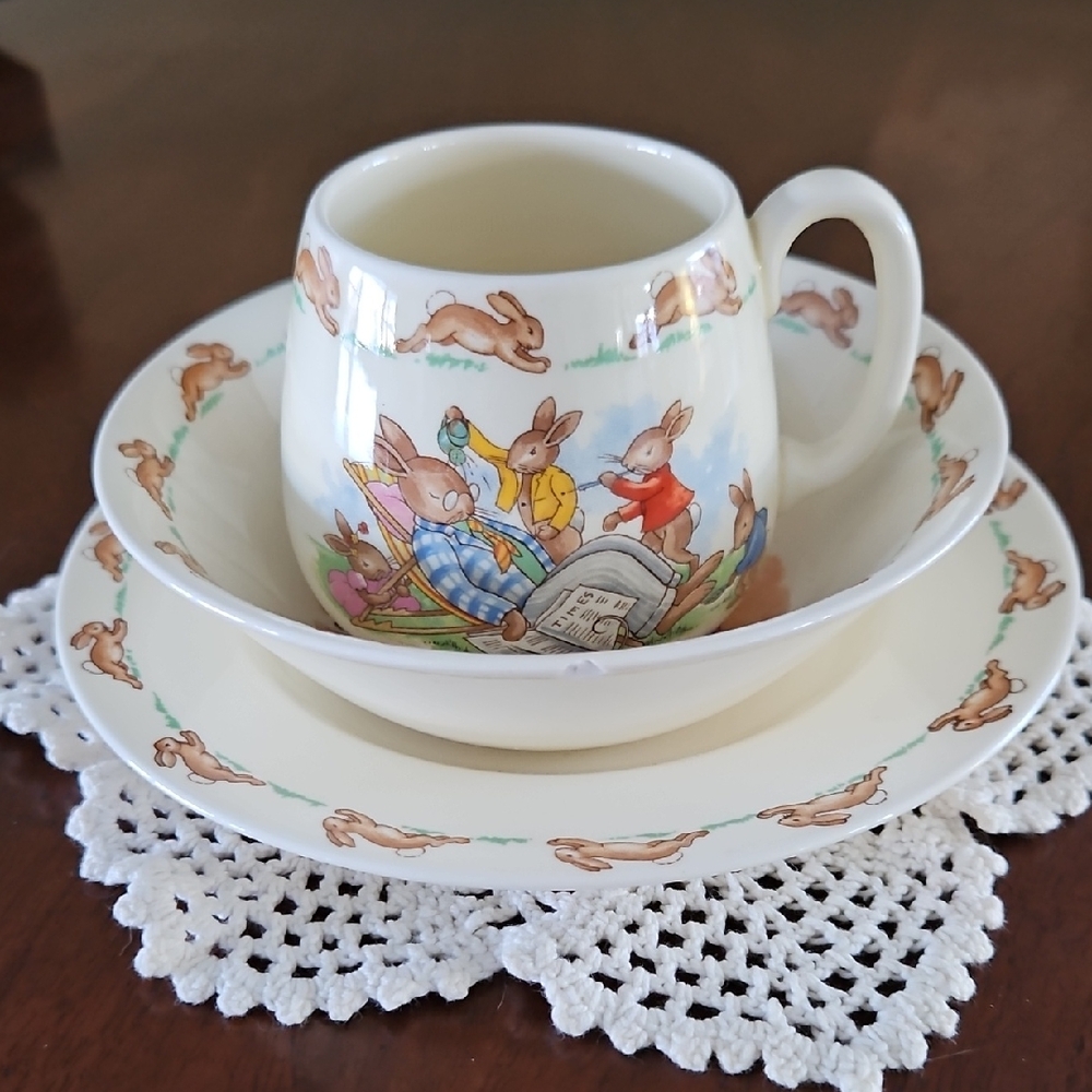 Royal Doulton Bunnykins Child’s Cup, Bowl & Plate